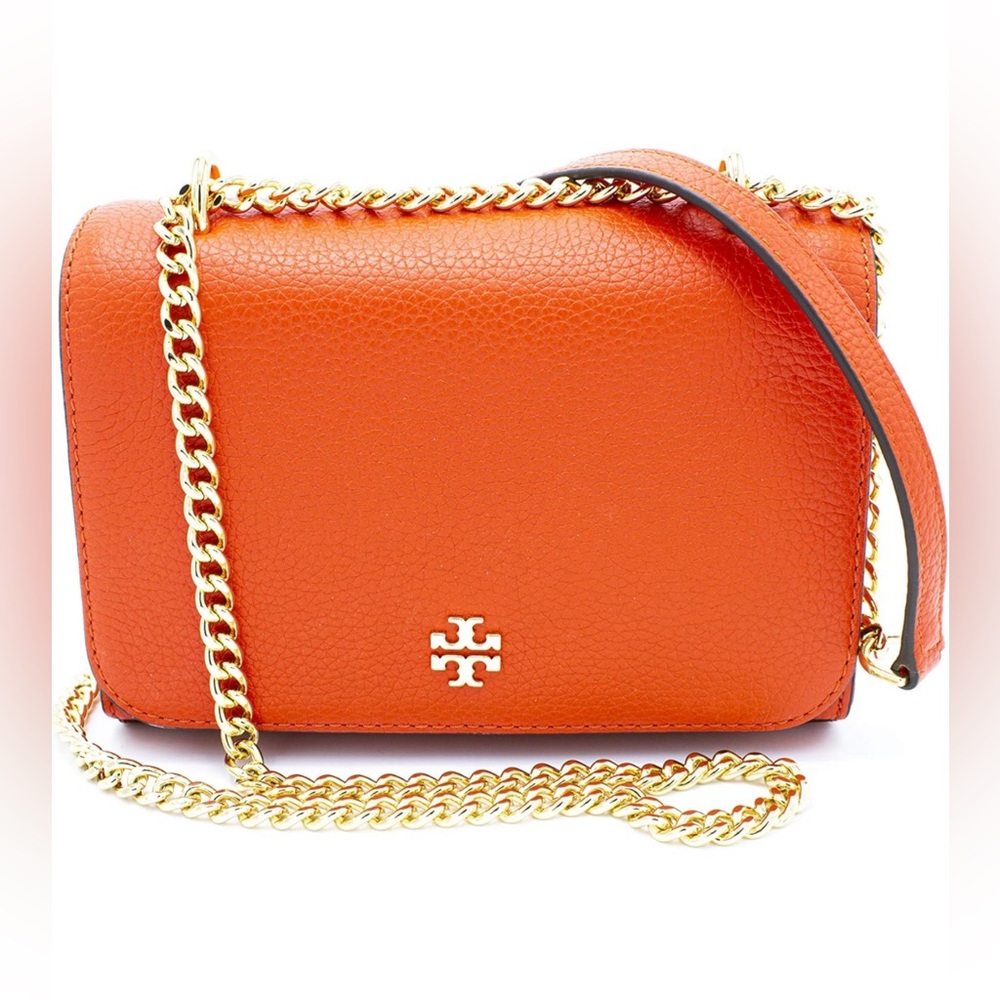NWT Authentic Luxury Preppy Minimalist Tory Burch Carter Shrunken Shoulder Bag